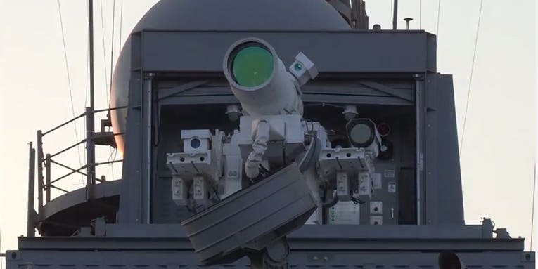 Watch The Navy Destroy A Drone With Lasers