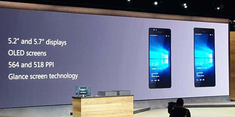 Microsoft Unveils Three New Smartphones At Windows 10 Event