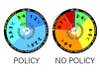 To illustrate the findings of their model, MIT researchers created a pair of 'roulette wheels.' The wheel on the right depicts their estimate of the range of probability of potential global temperature change over the next 100 years if no policy change is enacted on curbing greenhouse gas emissions. The wheel on the left assumes that aggressive policy is enacted.