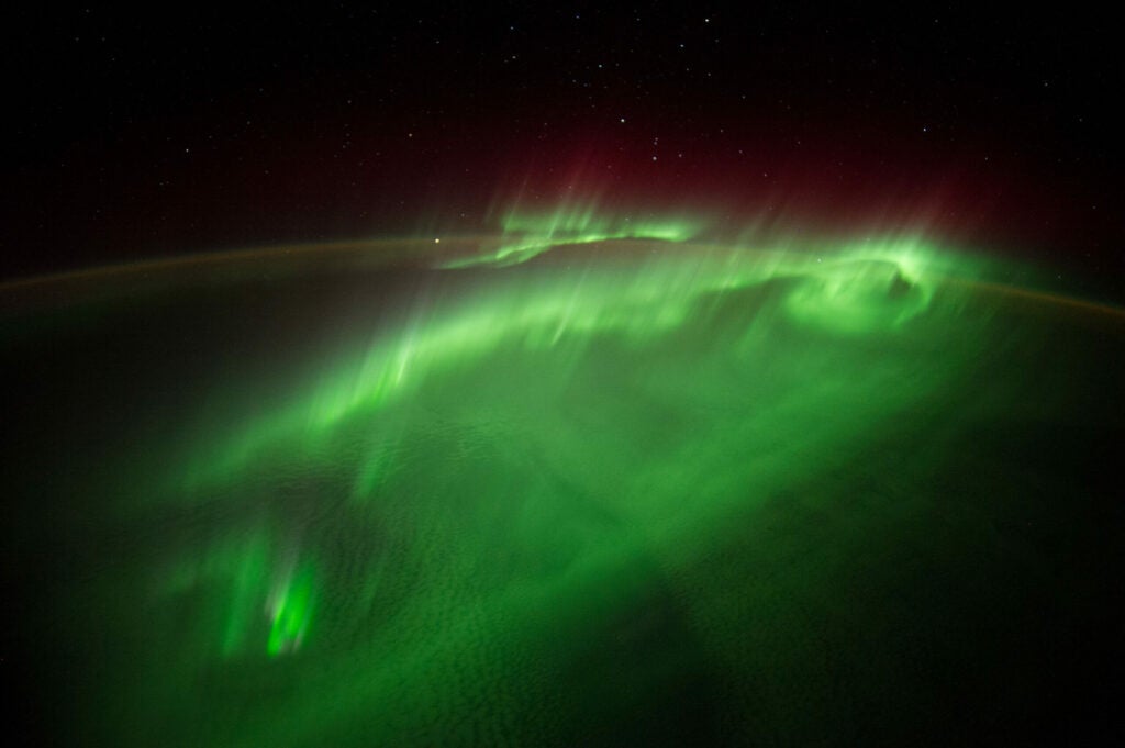 European Space Agency astronaut Alexander Gerst tweeted this image last week, writing, “Words can't describe how it feels flying through an #aurora. I wouldn't even know where to begin...”