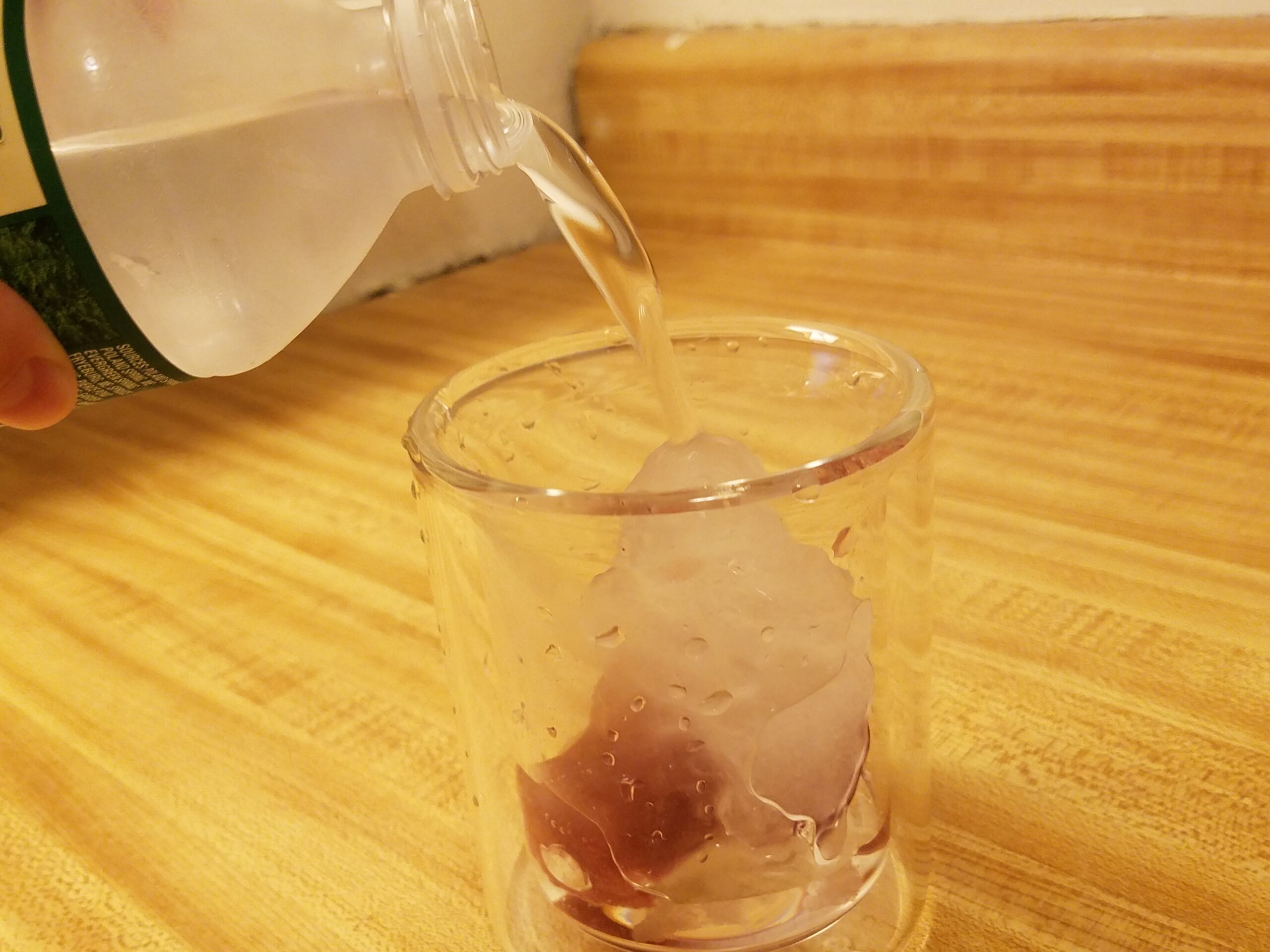 Lad Shows Water In Bottle Instantly Freezing 