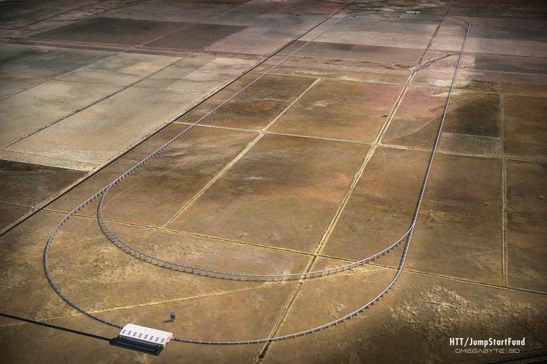 Hyperloop Transportation Technologies plans to break ground in 2016 on a 5-mile track that will serve Quay Valley, a real-estate development in California.
It will start carrying passengers as soon as 2018.