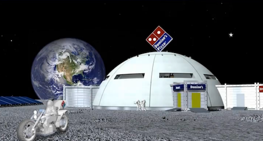 Japanese Domino’s Unveils Elaborate, Carefully Thought-Out Plans to Sling Pizza on the Moon