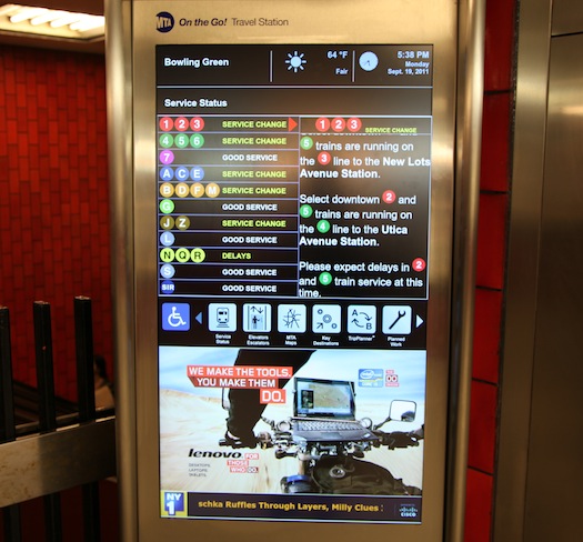 Video: Hands-On With New York’s On the Go Mobile Station, a 47-inch Touchscreen Subway Map