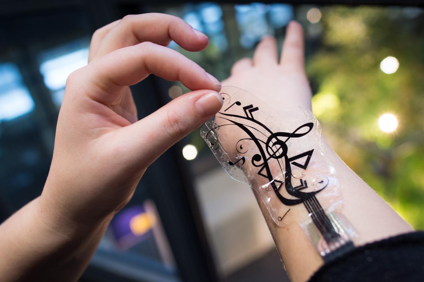 Control Your Smartphone With Stickers On Your Skin