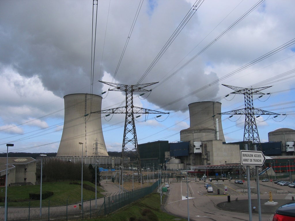 The Cattenom nuclear power plant in Lorraine, France