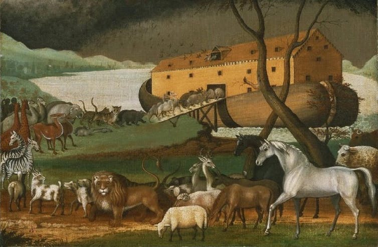 noah's ark illustration edward hicks