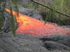 Molten lava in Hawaii