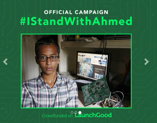 Young Inventor Ahmed Mohamed Gets Crowdfunding Campaign After Arrest