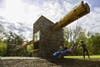 Who says tree houses need to go <em>up</em> a tree? Swedish architects at Visiondivision took a wildly different approach, adding some low-hanging swings to their design, called Chop Stick.