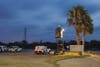 A "sky box" mobile surveillance platform near McAllen, Texas gives agents an excellent perspective, but its mere presence also deters smugglers from crossing the line.