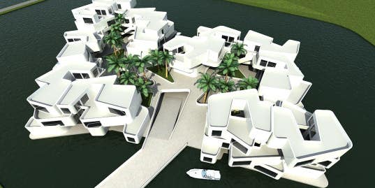 Floating Apartment Complex Takes the Worry Out of Rising Seas