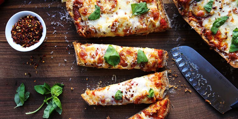 Turn that old bread into pizza in less than 30 minutes