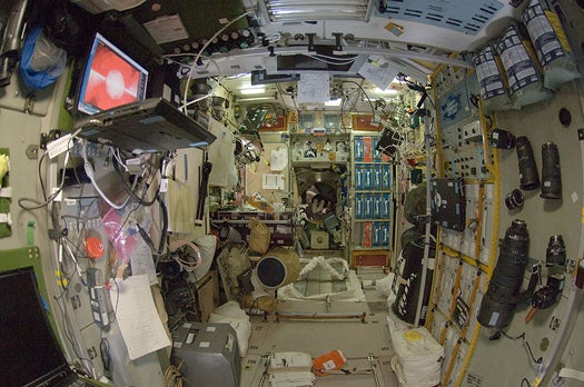 The cramped, isolated quarters inside the ISS provide a good model for the conditions experienced by the miners trapped in Chile. NASA is advising the Chilean government on how to keep the miners physically and mentally healthy while they await rescue.