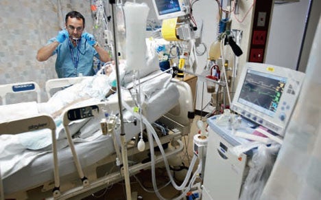 A look at a single bed in the ICU