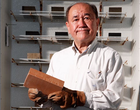 Building Blocks: Henry Liu cures his fly-ash bricks in an enrgy-efficient steam bath.