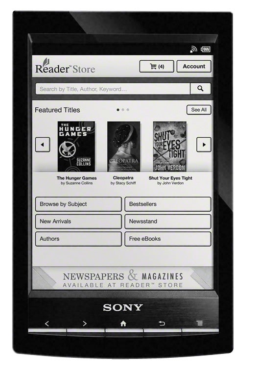 Sony's touchscreen e-book reader replicates the act of scribbling notes on a page better than any other reader. When its four corner-mounted infrared sensors see the stylus touch the page, the reader switches into note-taking mode. <a href="http://store.sony.com/webapp/wcs/stores/servlet/CategoryDisplay?catalogId=10551&amp;storeId=10151&amp;langId=-1&amp;identifier=S_Portable_Reader">Sony Reader WiFi</a> $149