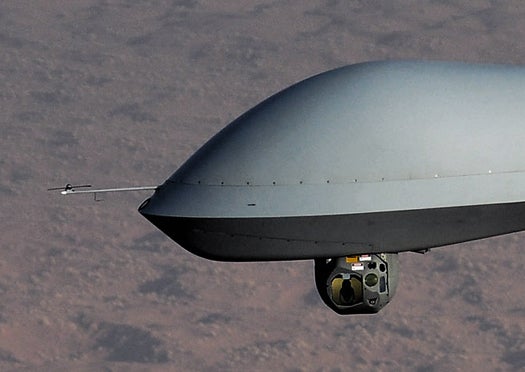 A Predator drone's camera/sensor ball.