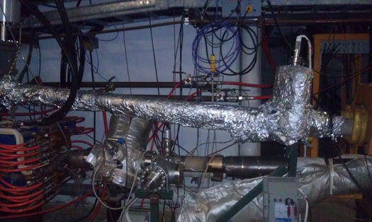 Aluminum foil at the antiproton source. Physics seriously can't happen without this stuff.