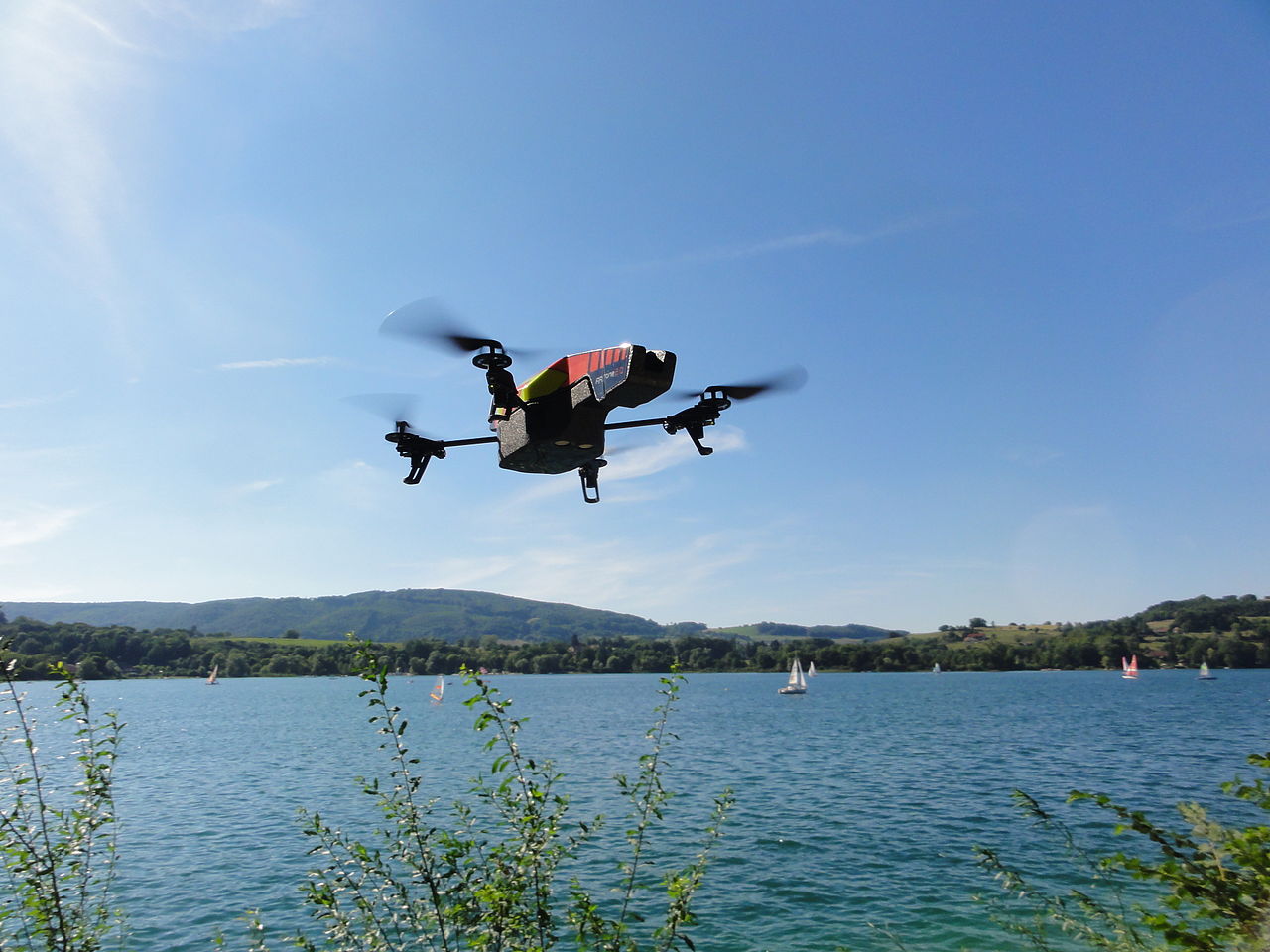 Parrot AR Drone 2.0 In Flight
