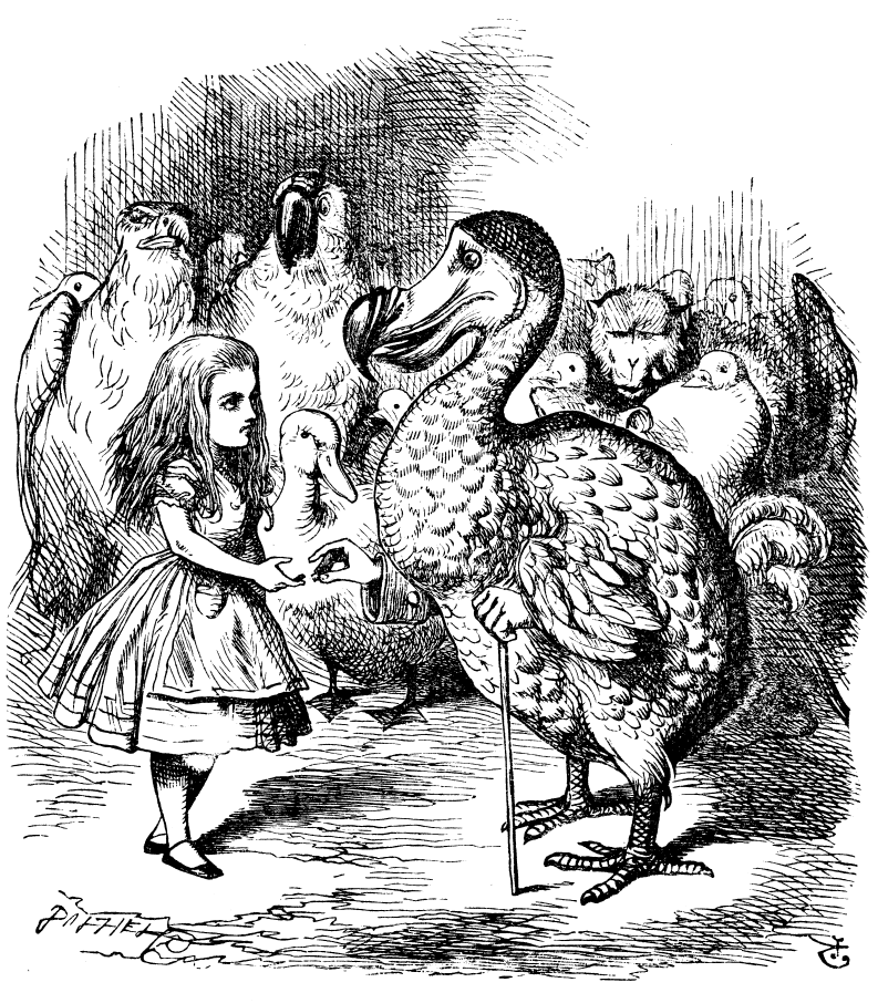 "We shall have a caucus race!" The dodo garnered lots of attention in popular culture after Lewis Carroll included one in his beloved novel <em>Alice in Wonderland.</em> In it, the dodo speaks with large words, but in convoluted sentences that make no real sense.