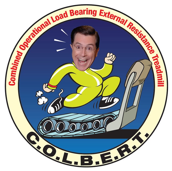 Fans of bona fide space nerd Stephen Colbert bombed a NASA-sponsored contest to name a new space station node, and the TV host won. Sorry, NASA said, and renamed Node 3 "Tranquility." But NASA's acronym wizards helped the space agency win a public relations coup by naming a treadmill after him instead. They called it the "Combined Operational Load Bearing External Resistance Treadmill" — that's C-O-L-B-E-R-T.