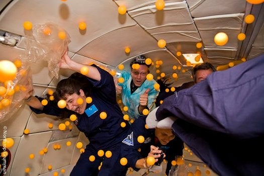 Ping-Pong Balls in Zero Gravity