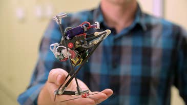 This little robot can jump three feet in the air