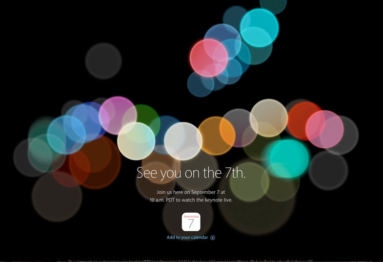 Apple Sept 7 event