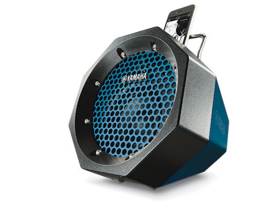 Both rugged and portable, Yamaha's single-speaker iPod dock doesn't skimp on bass. Behind its protective steel grill, a four-inch woofer pumps out mids and lows while a single tweeter handles the high notes. Together they provide booming mobile output. <a href='http://usa.yamaha.com/products/audio-visual/desktop-audio/pdx-11_w/"'>Yamaha PDX-11</a> <strong>$100</strong>