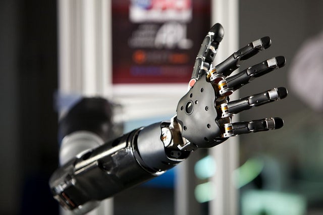 Imagine a brain-controlled robotic arm that also packed its own connected computer/smartphone/auxiliary devices?