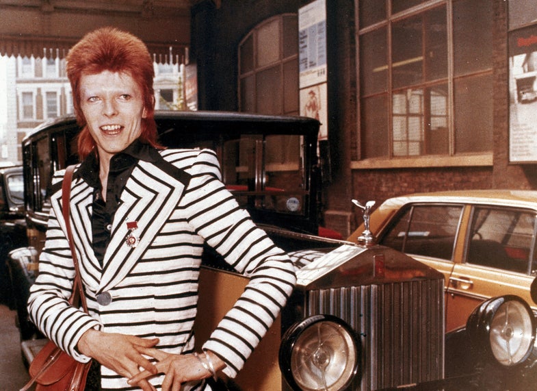 David Bowie in a 1973 photo