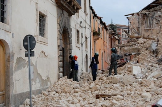 Lights were reported prior to an earthquake that struck near L'Aquila, Italy, in April 2009.