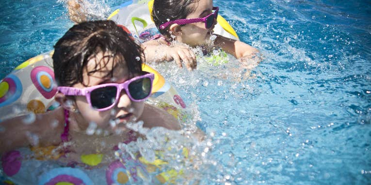 Swimming pools are full of poop, but they probably won’t make you sick