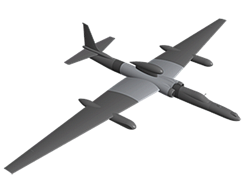 Unmanned gray U-2 spyplane Upgrade Concept Art