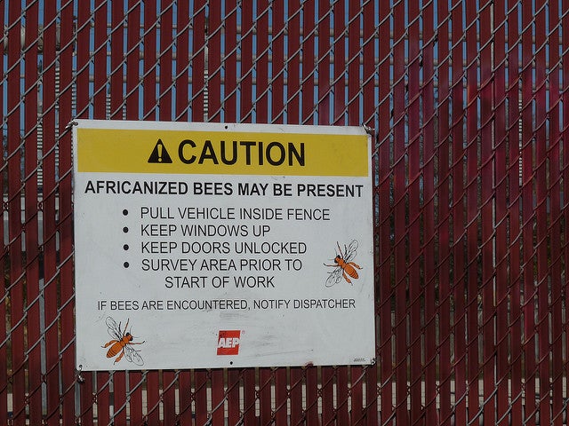 a warning sign