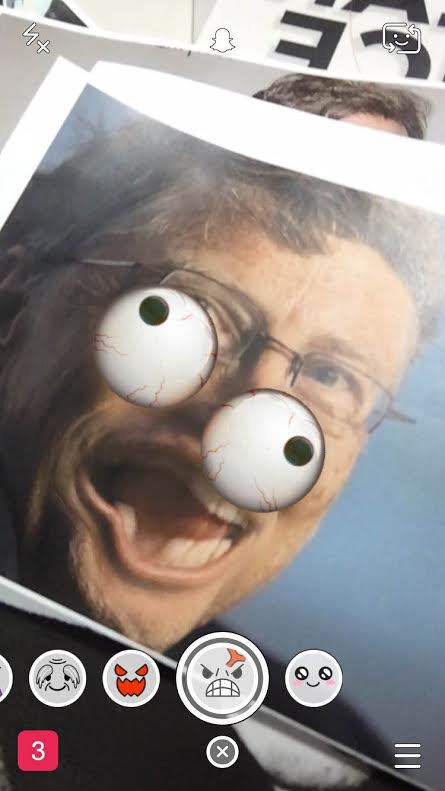 Surprised Lens, Model: Bill Gates