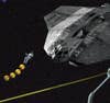 Ships on their way to Mars or farther afield could buy asteroid-sourced water and then, using electrolysis, split it into oxygen, for breathing, and hydrogen, for power.