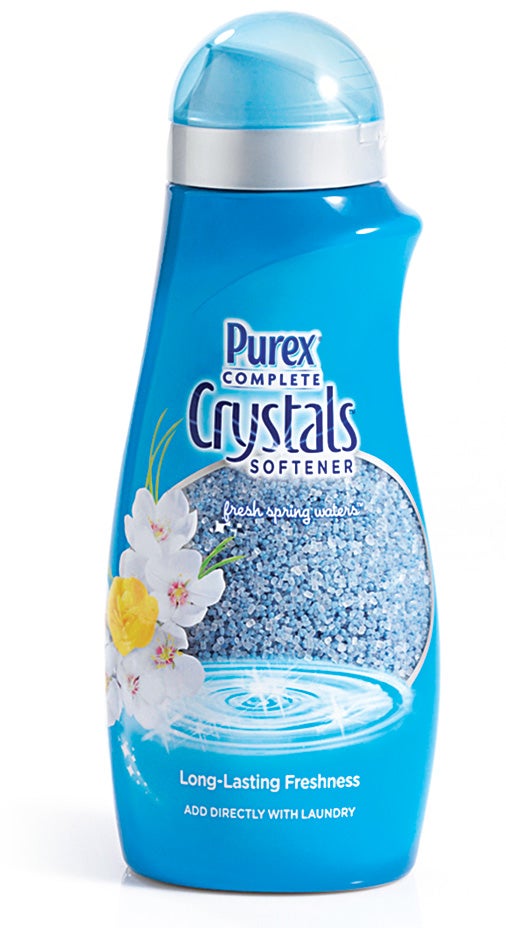 Purex's fabric softener is the only one you can toss in with soap at the start. Detergent washes oilbased softeners away as if they were dirt, but these sucrose-based crystals soak into fabrics and stick. Purex Complete Crystals Softener, $4–$6; ** <a href="http://purex.com">purex.com**</a>