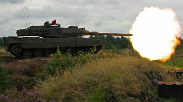 A German Leopard 2A6 Tank