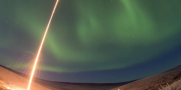 Watch A Rocket Blast Off Into An Aurora [Video]