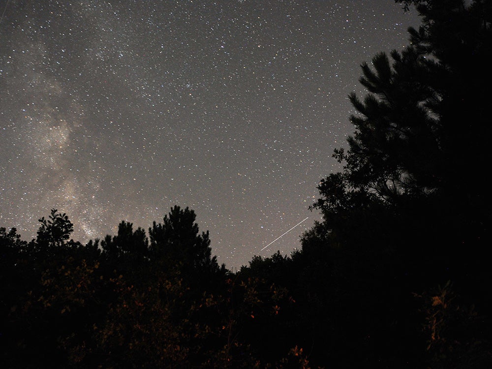 Perseid meteors streaks across the sky in Turkey