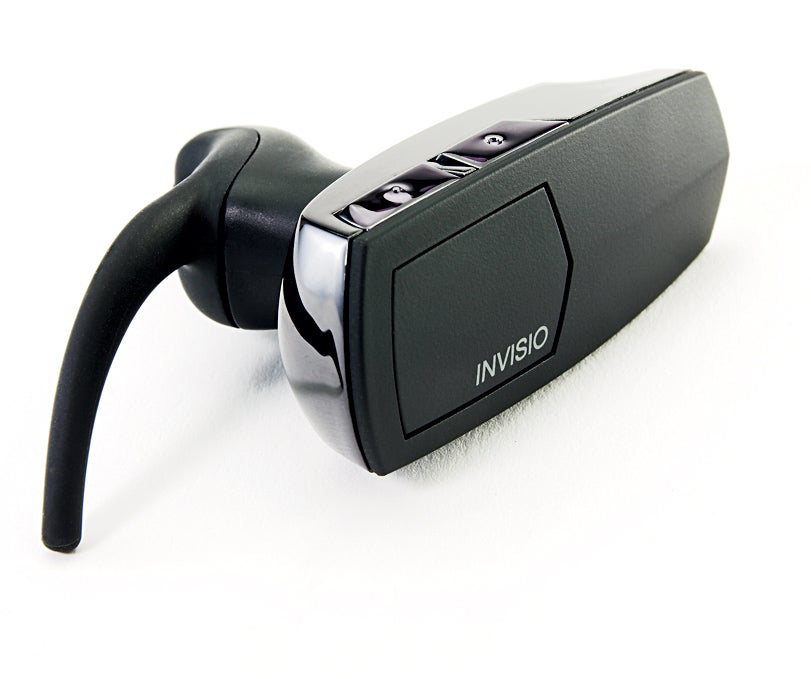 This is the only Bluetooth headset to sense your voice entirely from vibrations in your skull bones. Since it lacks a regular microphone, it won't pick up annoying ambient sounds like traffic or crowd noise.<br />
Invisio Q7 $150; <a href="http://www.nextlink.to/">nextlink.to</a>