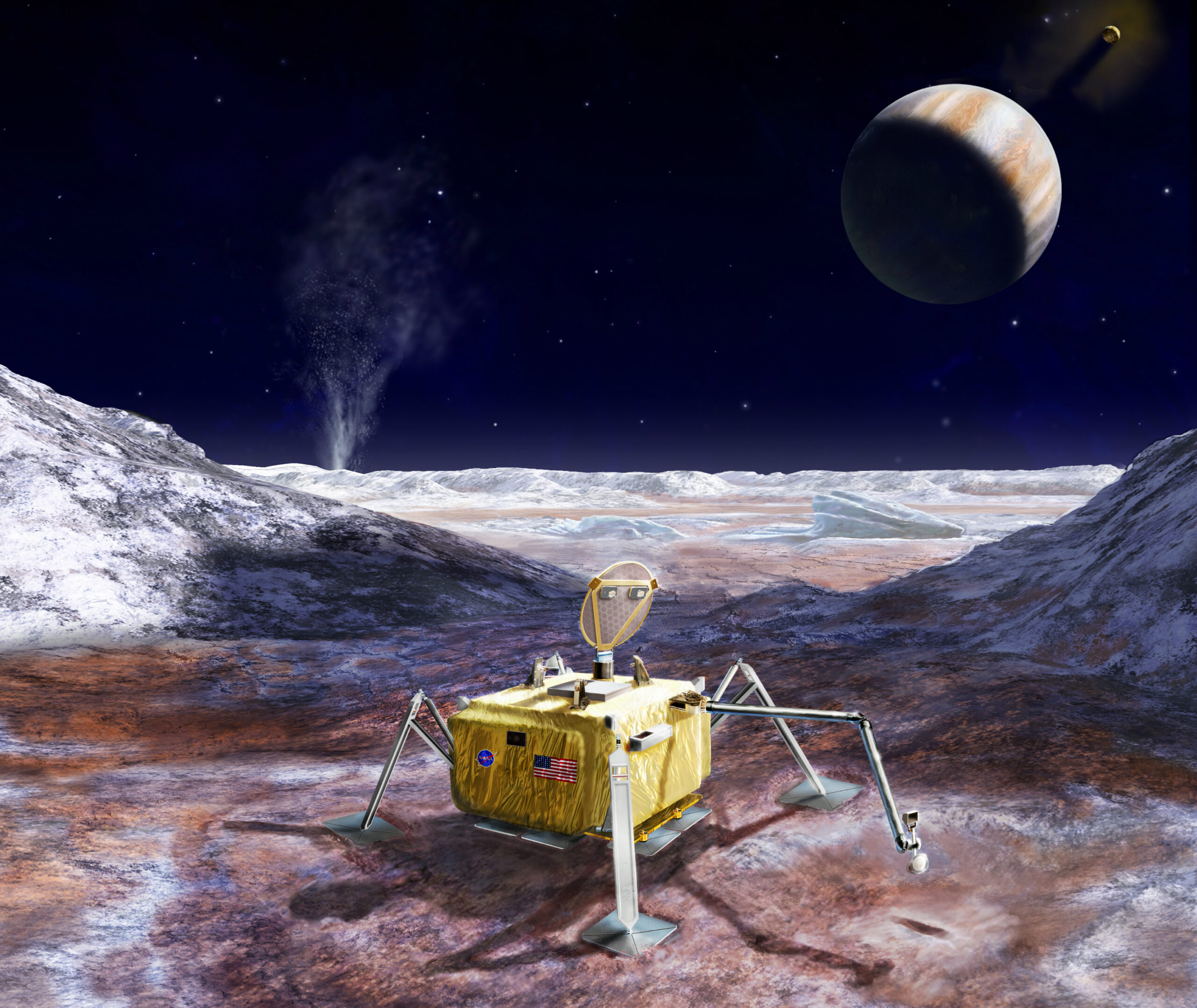 Here’s what NASA’s Europa lander could look like