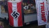 trump and nazi flags