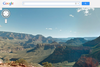 The view from the Rim Trail in the Grand Canyon, as seen from Google Maps.