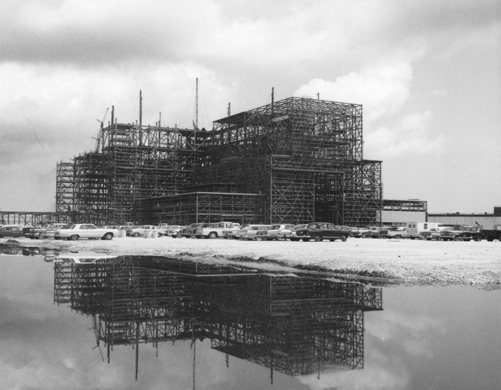 The VAB's structure starting to take shape.