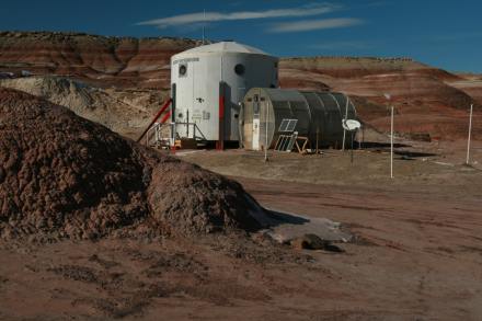 The Mars Desert Research Station, located in the Utah desert near the town of Hanksville, is a simulated Mars habitat that serves as a testbed for field operations studies in preparation for future human missions to Mars. During each field season, which typically runs from December to April, volunteer crews spend one to two weeks at the station testing things like habitat design features, technologies, and crew selection protocols.