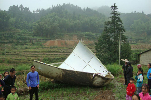 Chinese Space Debris Rains Down on Chinese Villages
