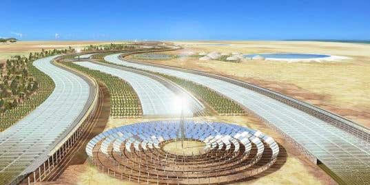 Solar Collectors Covering 0.3 Percent of the Sahara Could Power All of Europe